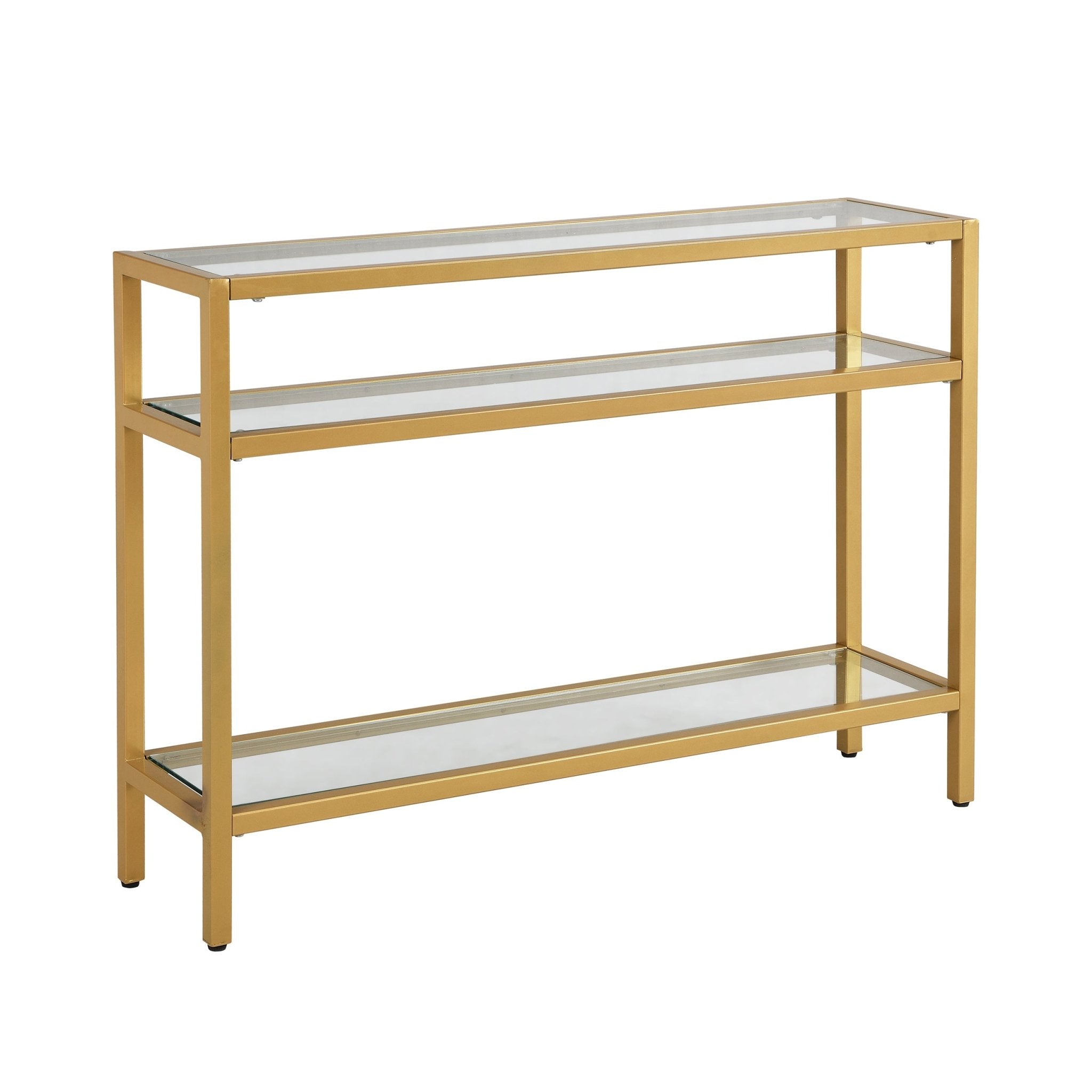 Chrysalis 3 Tier Glass Top Console Table - Consoles