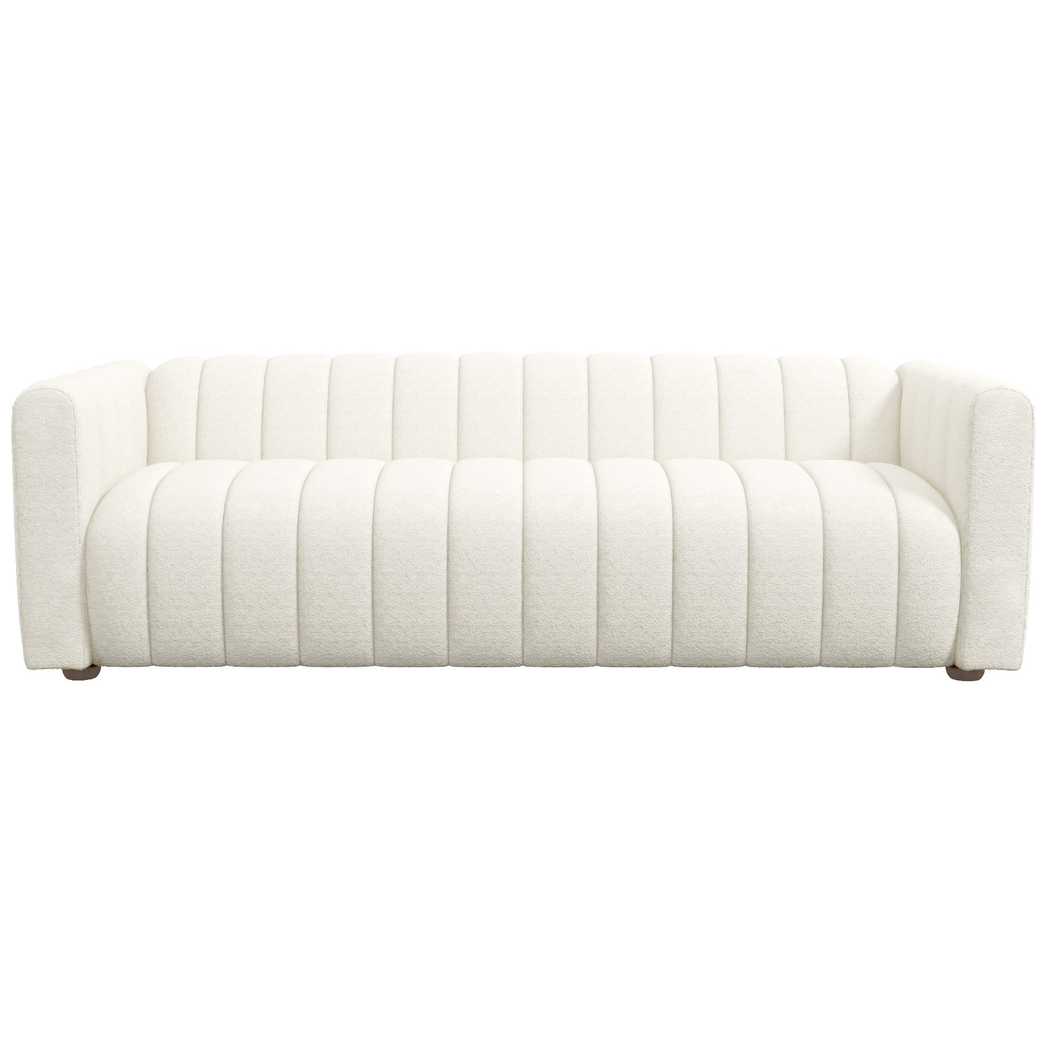 Glowing 3-Seater Channel Tufted Sofa by Ashcroft Furniture - Sofas