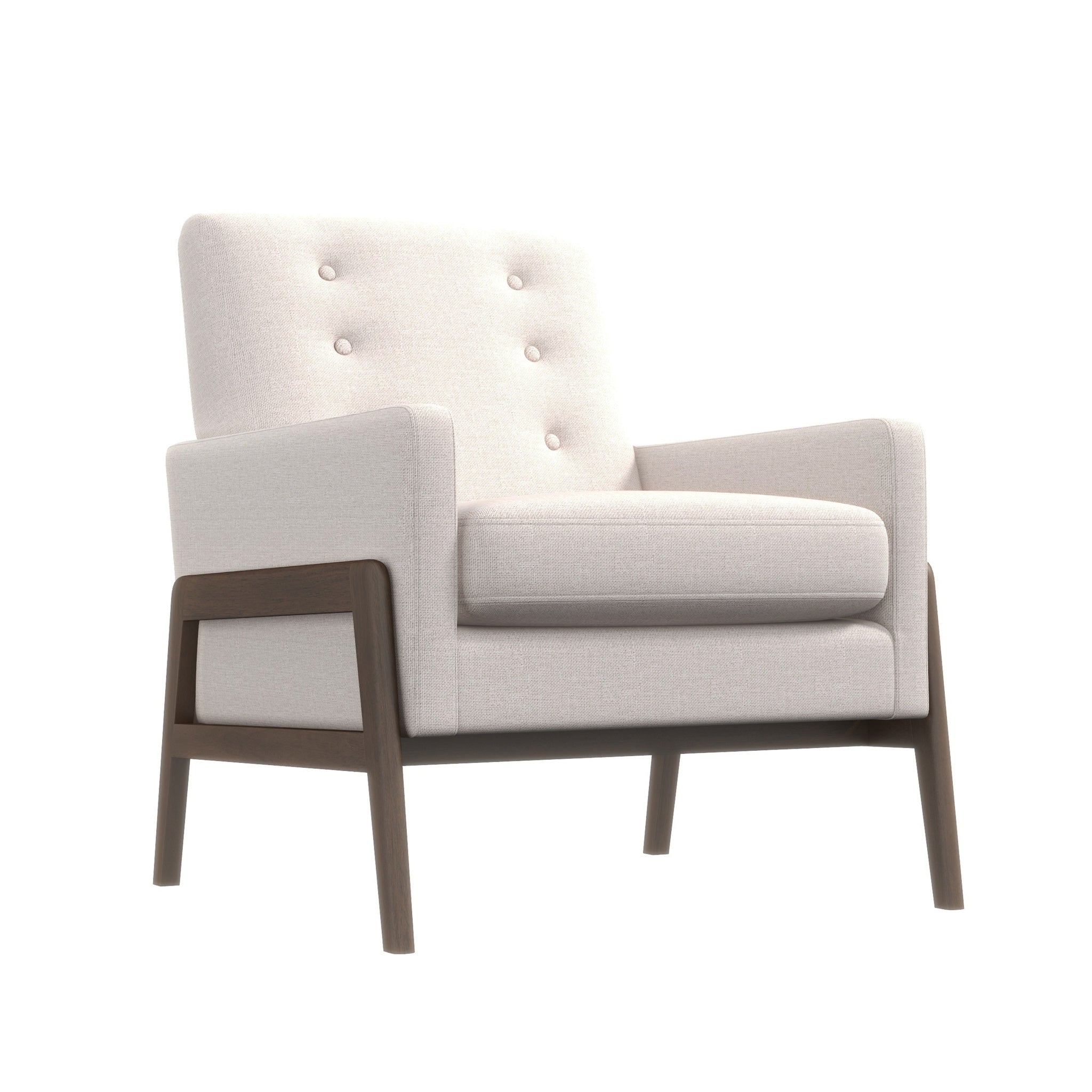 Panoramic Solid Wood and Velvet Lounge Chair with Durable Structure - Accent Chairs