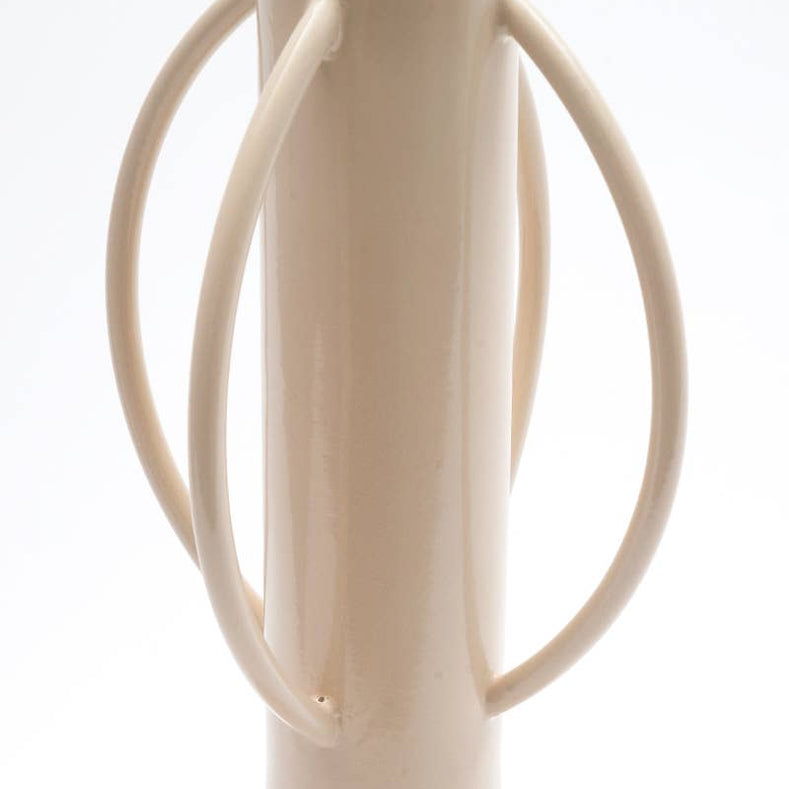 Cream Aluminum Vase - Vases