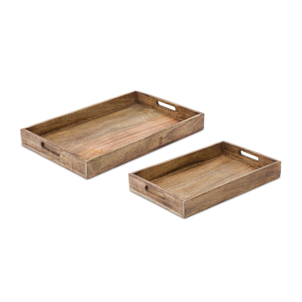 Decorative Wooden Tray, Set of 2 – Pier 1